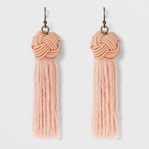 Sugarfix by BaubleBar Tassel Drop Knot Earrings